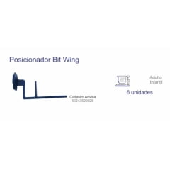 POSICIONADOR RADIOGRAFICO BIT WING ADULTO COM 6 AUTOCLAVáVEL